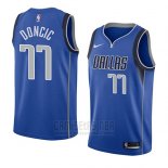 Camiseta Dallas Mavericks Luka Doncic #11 Icon 2017-18 Azul