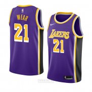 Camiseta Los Angeles Lakers Travis Wear #21 Statement 2018-19 Violeta