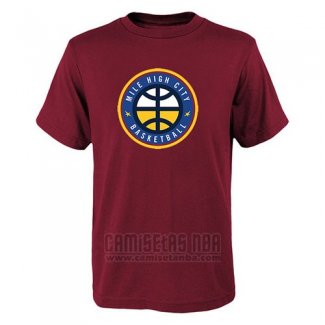 Camiseta Manga Corta Denver Nuggets Rojo3