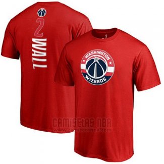 Camiseta Manga Corta John Wall Washington Wizards Rojo2