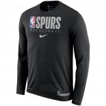 Camiseta Manga Larga San Antonio Spurs Negro