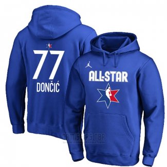 Sudaderas con Capucha All Star 2020 Dallas Mavericks Luka Doncic Azul