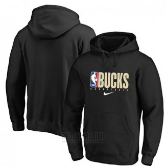 Sudaderas con Capucha Milwaukee Bucks 2019-20 Negro