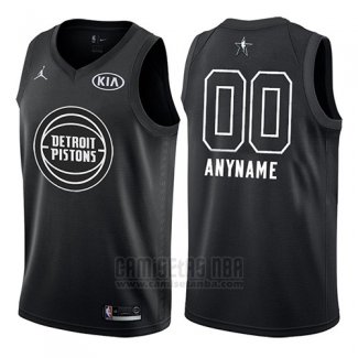 Camiseta All Star 2018 Detroit Pistons Nike Personalizada Negro