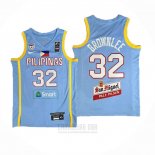 Camiseta Filipino Justin Brownlee # 32 Juegos Olimpicos 2024 Azul