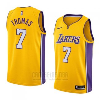 Camiseta Los Angeles Lakers Isaiah Thomas #7 Icon 2018 Amarillo