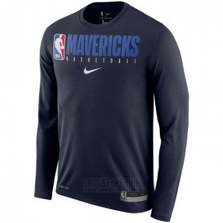 Camiseta Manga Larga Dallas Mavericks Azul