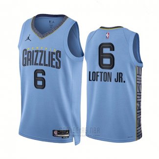 Camiseta Memphis Grizzlies Kenneth Lofton JR. #6 Statement 2022-23 Azul