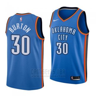 Camiseta Oklahoma City Thunder Deonte Burton #30 Icon 2018 Azul