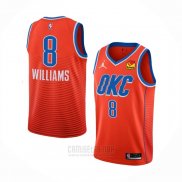 Camiseta Oklahoma City Thunder Jalen Williams #8 Statement Naranja