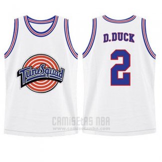 Camiseta Tune Squad Daffy Duck #2 Blanco