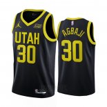 Camiseta Utah Jazz Ochai Agbaji #30 Statement 2022-23 Negro