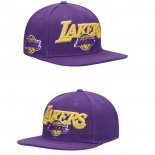 Gorra Los Angeles Lakers Wordmark Logo Snapback Violeta