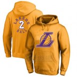 Sudaderas con Capucha Lonzo Ball Los Angeles Lakers Amarillo3