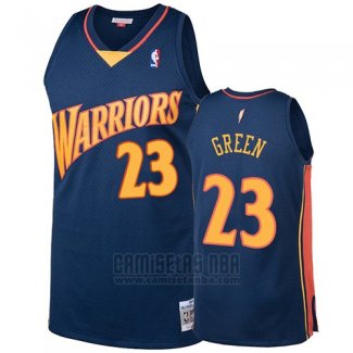 Camiseta Golden State Warriors Draymond Green 2009-10 Hardwood Classics Azul