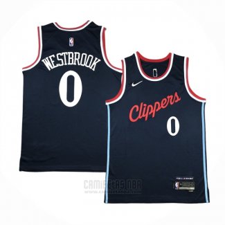 Camiseta Los Angeles Clippers Russell Westbrook #0 Icon 2024-25 Azul