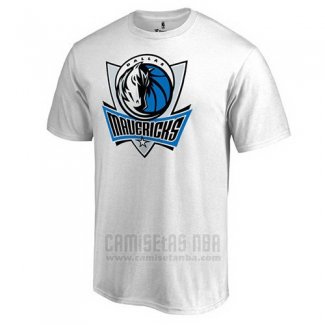 Camiseta Manga Corta Dallas Mavericks Blanco2