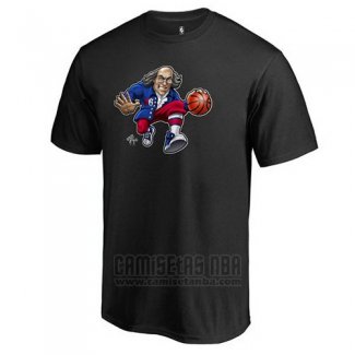 Camiseta Manga Corta Philadelphia 76ers Negro