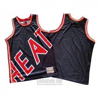 Camiseta Miami Heat Mitchell & Ness Big Face Azul