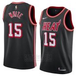 Camiseta Miami Heat Okaro White #15 Classic 2018 Negro