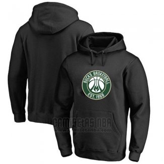 Sudaderas con Capucha Milwaukee Bucks Negro4