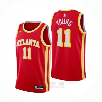 Camiseta Atlanta Hawks Trae Young #11 Icon 2020-21 Rojo