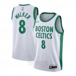 Camiseta Boston Celtics Kemba Walker #8 Ciudad 2020-21 Blanco