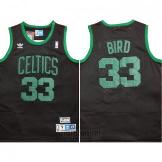 Camiseta Boston Celtics Larry Bird #33 Negro