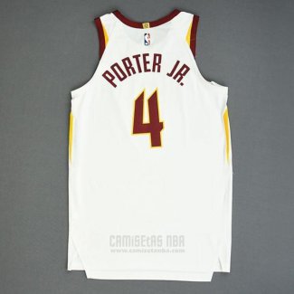 Camiseta Cleveland Cavaliers Kevin Porter Jr. #4 Ciudad 2019-20 Azul