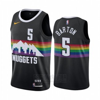 Camiseta Denver Nuggets Will Barton #5 Ciudad Negro