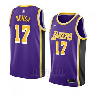 Camiseta Los Angeles Lakers Isaac Bongajersey #17 Statement 2018 Violeta