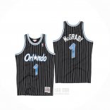 Camiseta Orlando Magic Tracy McGrady #1 Hardwood Classics Throwback Negro