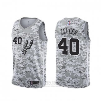 Camiseta San Antonio Spurs Tyler Zeller #40 Earned Camuflaje