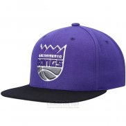 Gorra Sacramento Kings Mitchell & Ness Negro Violeta