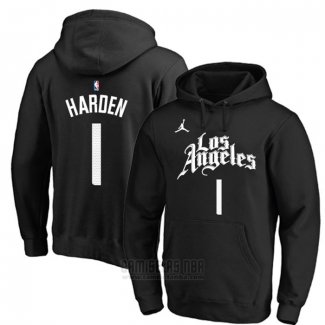 Sudaderas con Capucha Los Angeles Clippers James Harden Ciudad 2019-20 Negro