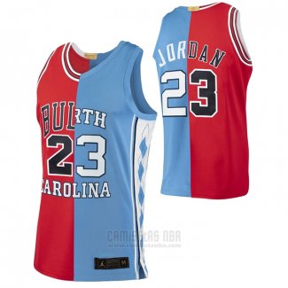 Camiseta Chicago Bulls Michael Jordan #23 Split Azul Rojo