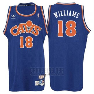 Camiseta Cleveland Cavaliers Mo Williams #18 Retro 2008 Azul