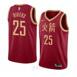 Camiseta Houston Rockets Austin Rivers #25 Ciudad 2018-19 Rojo