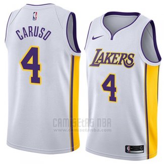 Camiseta Los Angeles Lakers Alex Caruso #4 Association 2018 Blanco