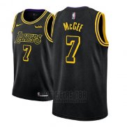 Camiseta Los Angeles Lakers Javale Mcgee #7 Ciudad 2018 Negro