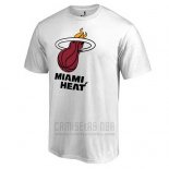 Camiseta Manga Corta Miami Heat Blanco