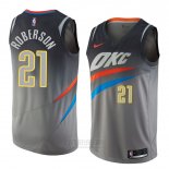 Camiseta Oklahoma City Thunder Andre Roberson #21 Ciudad 2018 Gris