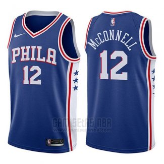 Camiseta Philadelphia 76ers T.j. McConnell #12 Swingman Icon 2017-18 Azul