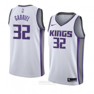 Camiseta Sacramento Kings Wenyen Gabriel #32 Association 2018 Blanco