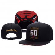 Gorra Chicago Bulls Mitchell & Ness 1966-2016 Negro