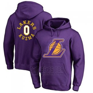 Sudaderas con Capucha Kyle Kuzma Los Angeles Lakers Violeta2