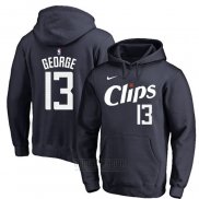 Sudaderas con Capucha Los Angeles Clippers Paul George Ciudad 2023-24 Azul