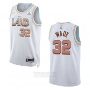 Camiseta Cleveland Cavaliers Dean Wade #32 Ciudad 2022-23 Blanco