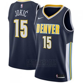 Camiseta Denver Nuggets Carmelo Anthony #15 2017-18 Azul