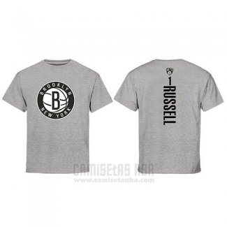 Camiseta Manga Corta D'angelo Russell Brooklyn Nets Gris